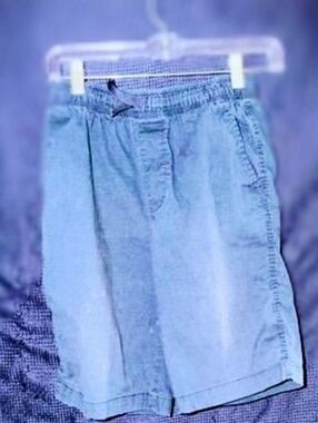 Wonder Nation Light Wash Kids Denim Shorts with Elastic Waist Sz XL